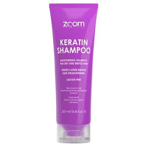 Шампунь бессульфатный ZOOM Keratin Shampoo 250 ml