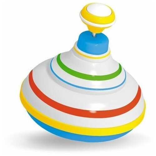 Юла детская развивающая игрушка, музыкальная забава для малышей, диаметр 12 см.