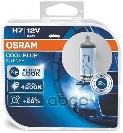 Лампа Osram Галогеновая H7 Px26d 55W Osram арт. 64210CBI-HCB