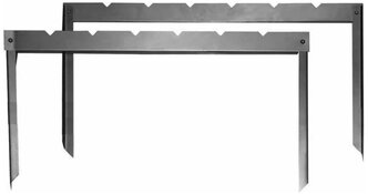 Мангал складной походный (2 стойки) "Следопыт", 500х350 мм, толщина 0,8 мм, без шампуров