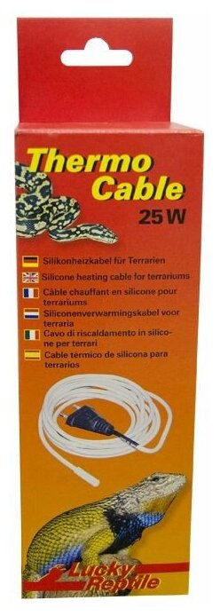 Термошнур для террариума LUCKY REPTILE "Thermo Cable 25Вт", 4.8м (Германия) - фотография № 4