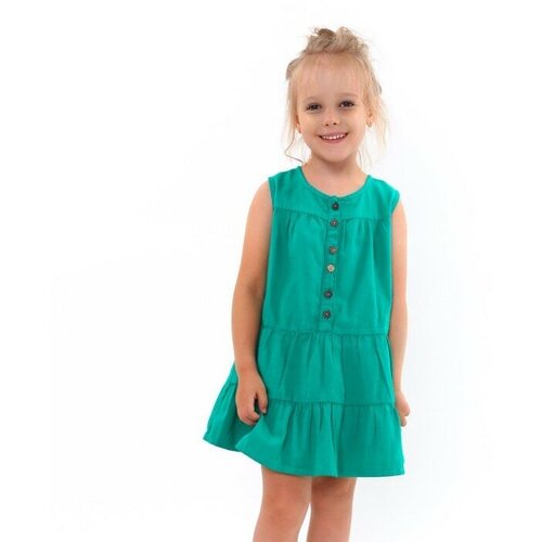 Платье для девочки, цвет зелёный, рост 110 комплект для девочки а 1133 65 1 цвет зелёный рост 110 см
