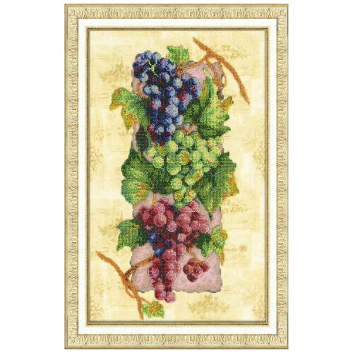 фото Набор для вышивания бисером паутинка арт.б-1229 виноград 25х40,5 см