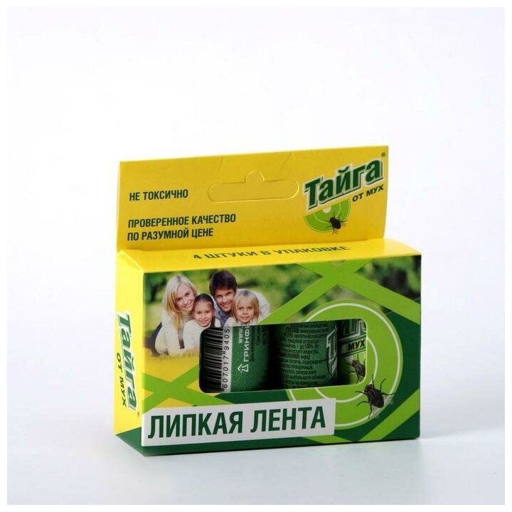 Липкая лента Тайга ИН-02 от мух, 50 г, 4 шт. - фотография № 6