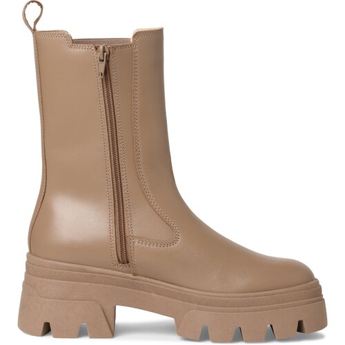 фото Полусапоги tamaris, размер 40 ru, бежевый, коричневый