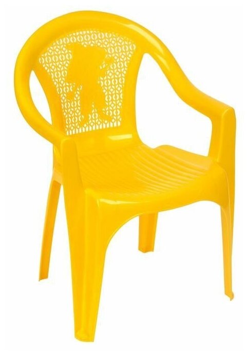 Кресло детское, 380х350х535 мм, цвет жёлтый - фотография № 2