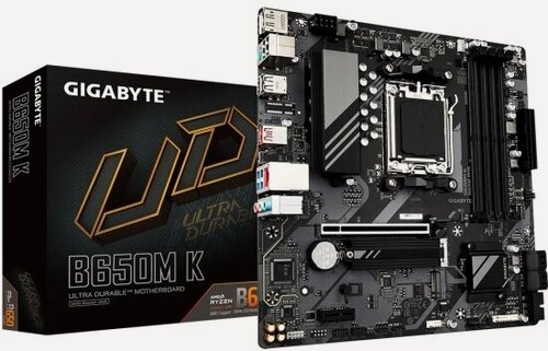 Изображение товара Материнская плата Gigabyte B650M K (AM5, mATX)
