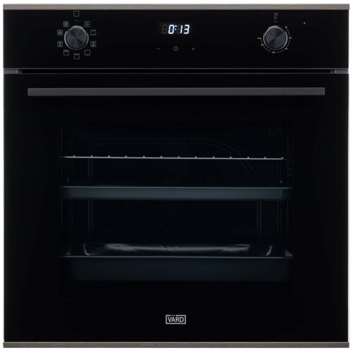 Духовой шкаф электрический встраиваемый VARD VOE444I черный 73 л утапливаемые переключатели 9 режимов приготовления гриль доводчик дверцы 4639200₽