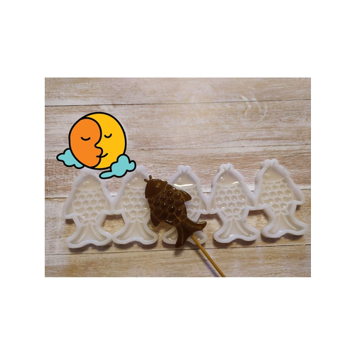 Молд рыба 7 см 5 ячеек