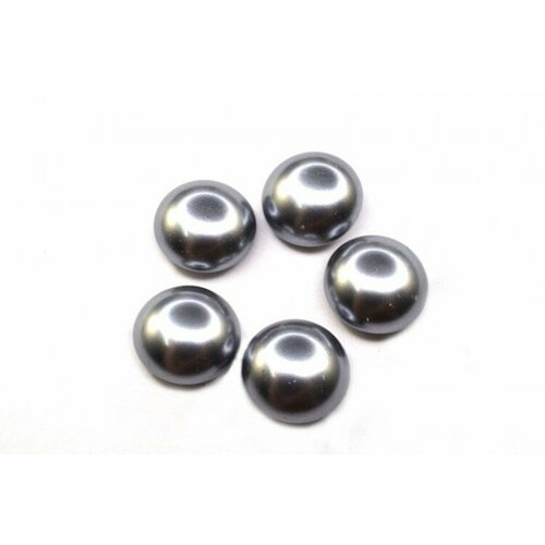 glass pearl cabochon 10мм цвет 70499 бордовый 756 014 5шт Glass Pearl Cabochon 10мм, цвет 70484 Light Grey, 756-013, 5шт