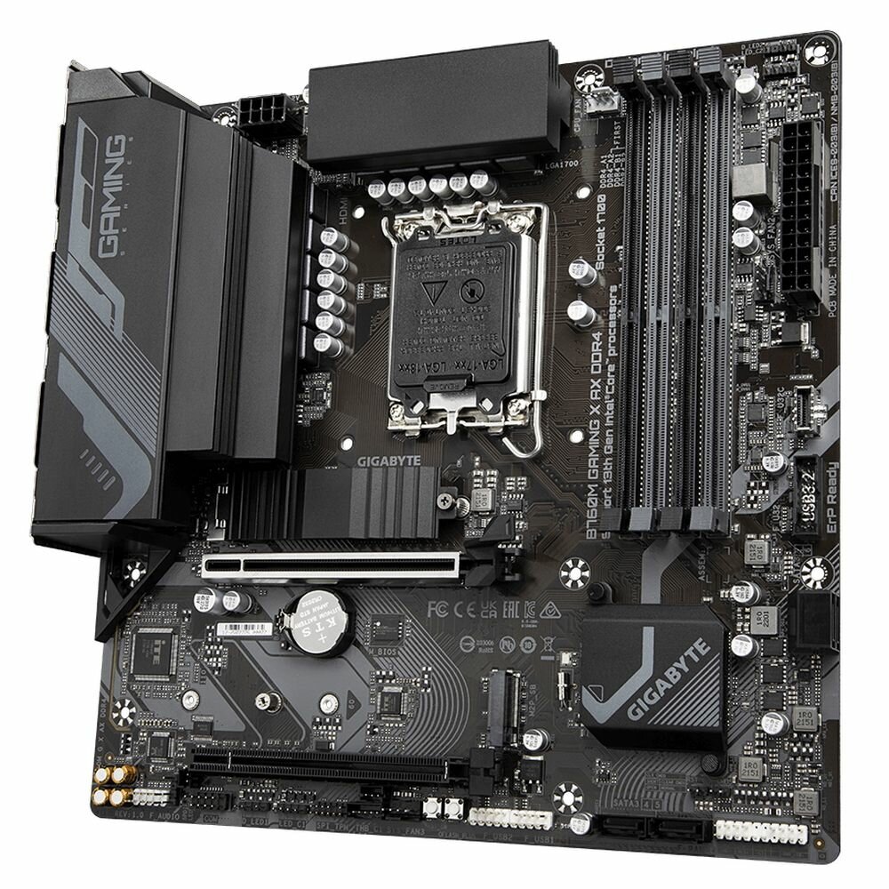 Материнская плата Gigabyte B760M GAMING X AX DDR4, Socket 1700, Intel B760, 4xDDR4-3200, mATX, RTL — фото 1