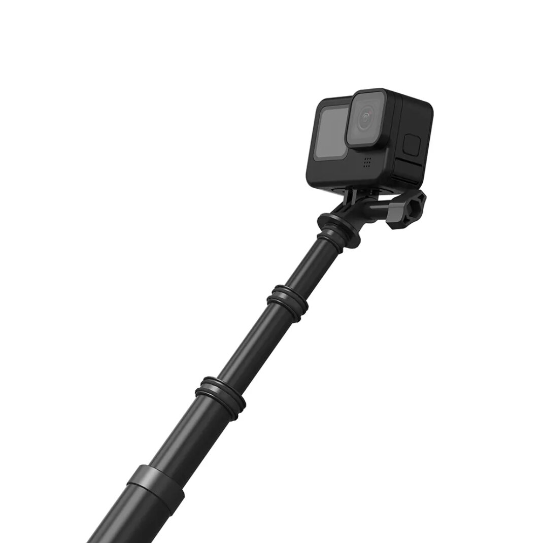 Селфи-палка монопод TELESIN Carbon Fiber Selfie Stick(120см) невидимка из углеродного волокна 2 поколения