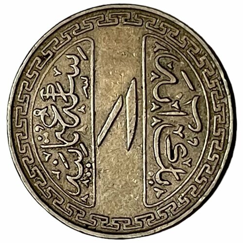 Индия, Хайдарабад 1 анна 1919 г. (AH 1337) клуб нумизмат монета рупия хайдарабада 1906 года серебро мир махбуб али хан асаф джах vi