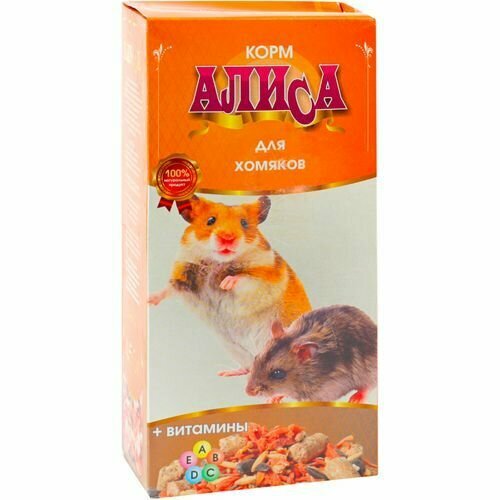 Корм для хомяков витамины 450 гр Алиса 140₽