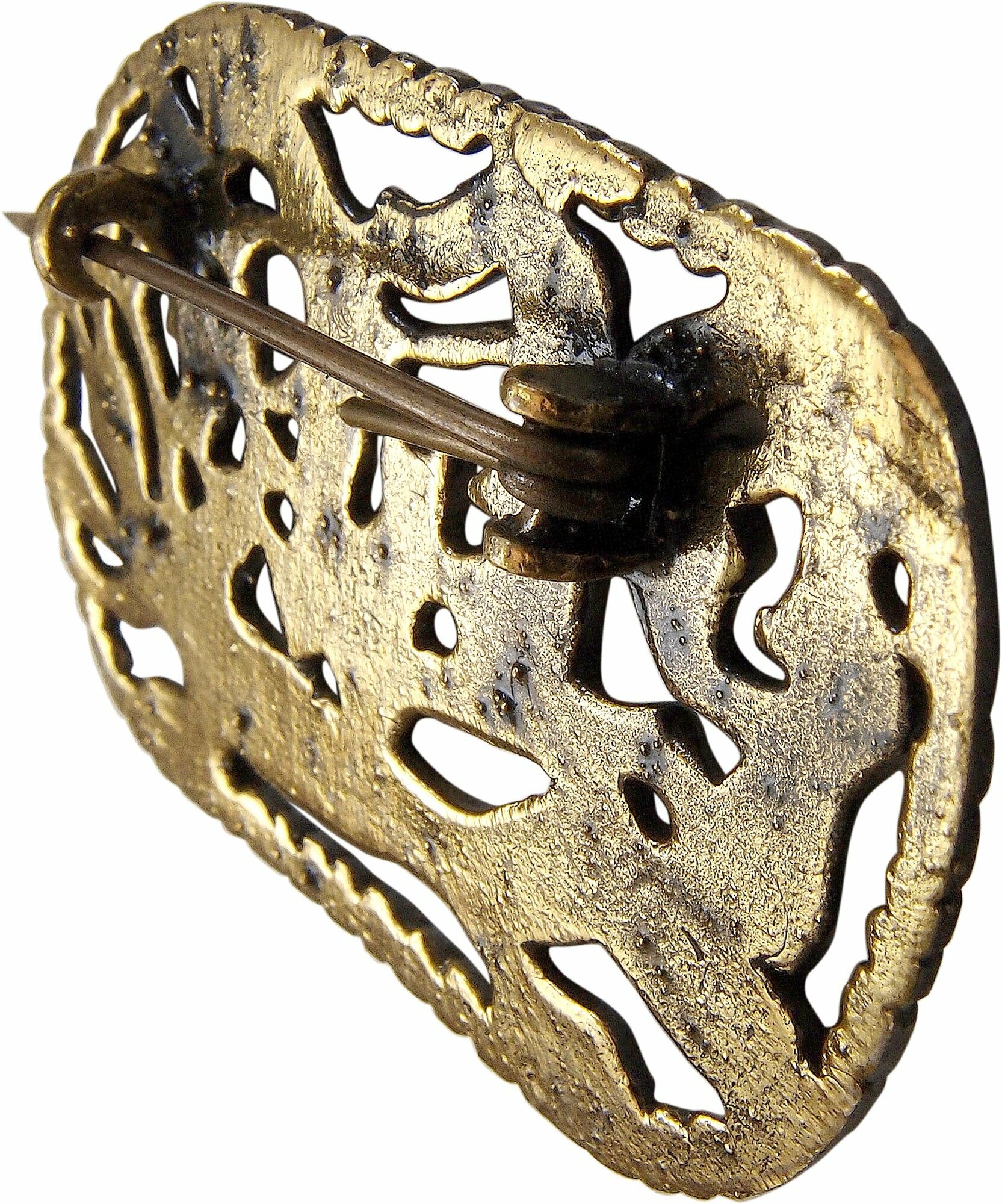 Брошь Мастерская Алешиных, золотой — фото 1