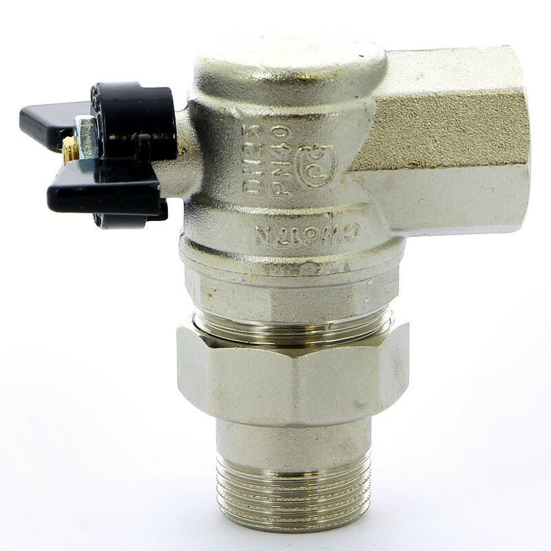 фото Кран шаровый со сгоном угловой 1" Bugatti