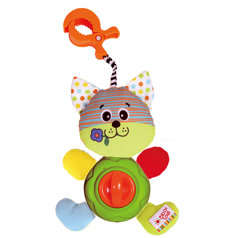 Развивающая игрушка-подвеска на клипсе Biba Toys Котишка-Мурлышка