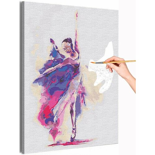 Девушка танцовщица Раскраска картина по номерам на холсте с неоновой краской 40х50 картина по номерам в рамке 40х50 см paintboy gx28887 девушка и космос