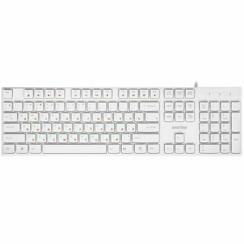 Клавиатура проводная Smartbuy ONE SBK-238U-W мембранная клавиш - 104 USB белая 174100₽