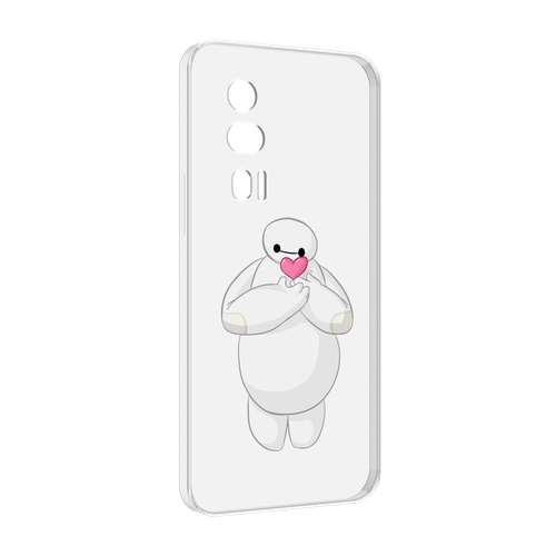 Чехол MyPads снеговик-с-сердечком для Xiaomi Redmi K60 задняя-панель-накладка-бампер