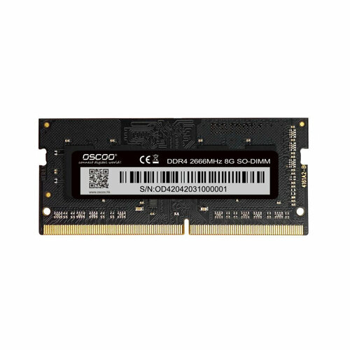 Модуль памяти Oscoo DDR4 SO-DIMM 8Gb 2666MHz CL19 (6970823626272) модуль памяти transcend модуль памяти transcend 8gb jm ddr4 2666mhz u dimm 1rx16 1gx16 cl19 1 2v