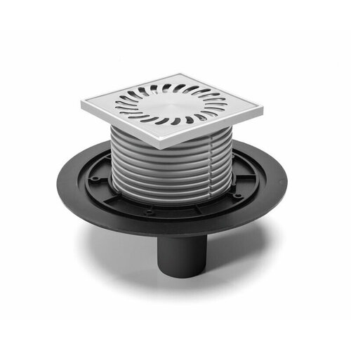 Трап для пола MCH 384 A с нижним сливом универсальный DN50 решетка нерж 122х122 гзсз 3760₽