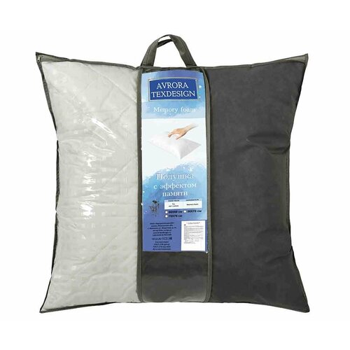 Подушка С эффектом памяти 70Х70 ТИК 100% хлопок/ППУ аврора-текс