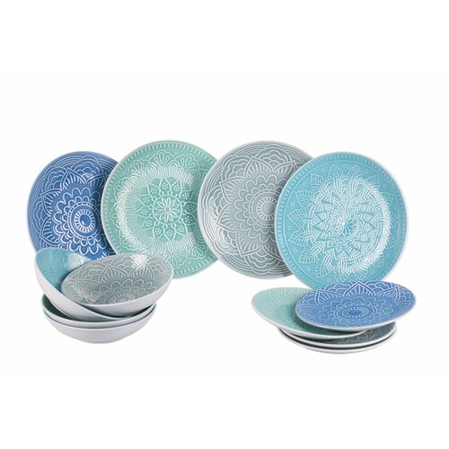 Набор столовой посуды из 12-ти предметов LUXOR Villa D'Este