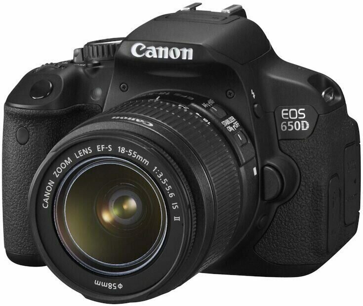 Зеркальный фотоаппарат Canon EOS 650D KIT 18-55mm IS II, черный