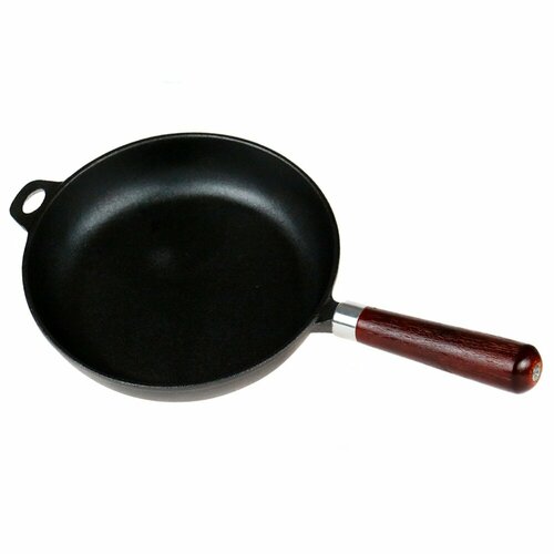 Сковорода съемная деревянная ручка deco 9110d 28см чугун 2978₽