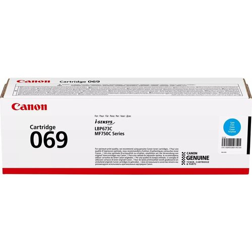 Картридж Canon 069C голубой (5093c002) картридж 069 5093c002 для canon голубой без чипа