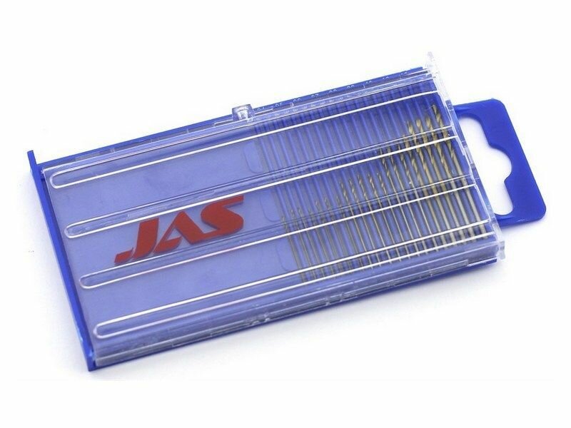 фото Мини-сверла 0,3 - 1,6 мм, набор 20 шт. нитрид-титановое покрытие 4280