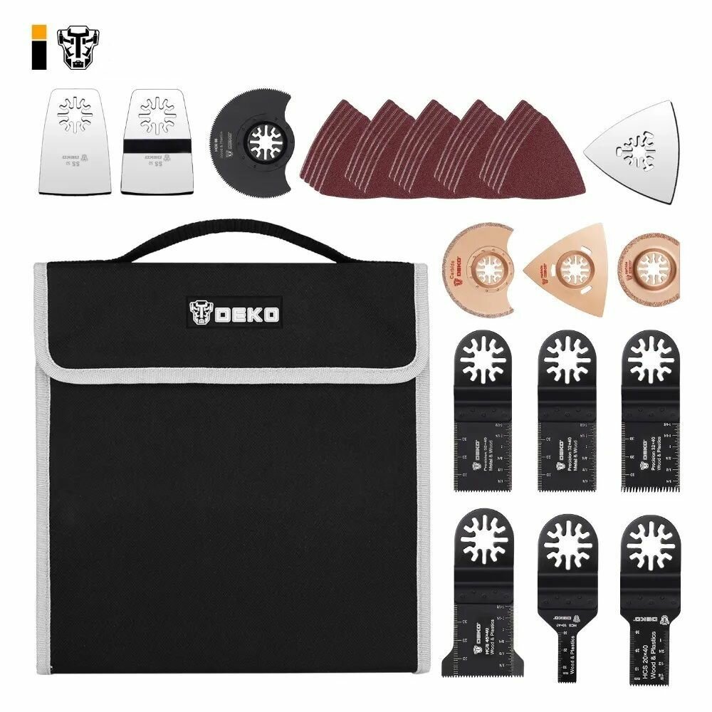 фото Осциллирующие многофункциональные насадки; набор лезвий пилы; комплект пил для электроинструмента