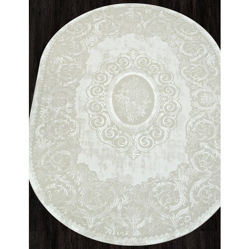 Ковер SIROCCO - Овал Кремовый, Классический, Ковер на пол, в гостиную, спальню, в ассортименте, Турция, Бельгия, Турция (80 см. на 150 см.)