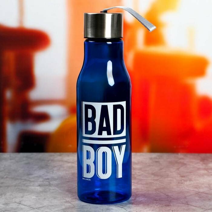 Бутылка для воды Bad boy, 650 мл (комплект из 4 шт)