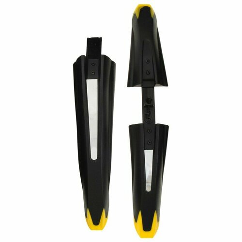 фото Набор крыльев для велосипеда кнр 24-26", черный, желтый (5363590)