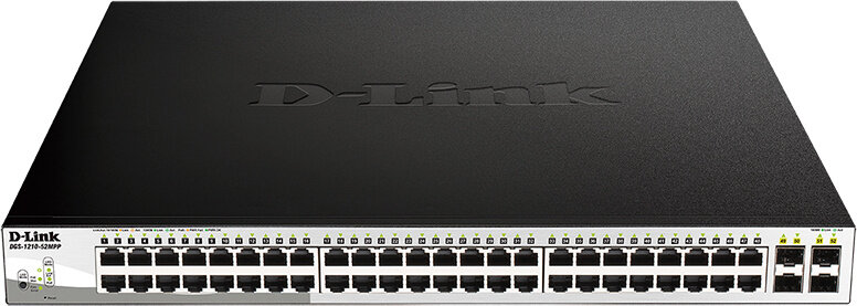 D-Link DGS-1210-52MPP/E2A PROJ Настраиваемый L2 коммутатор с 48 портами 10/100/1000Base-T и 4 портами 1000Base-X SFP (по