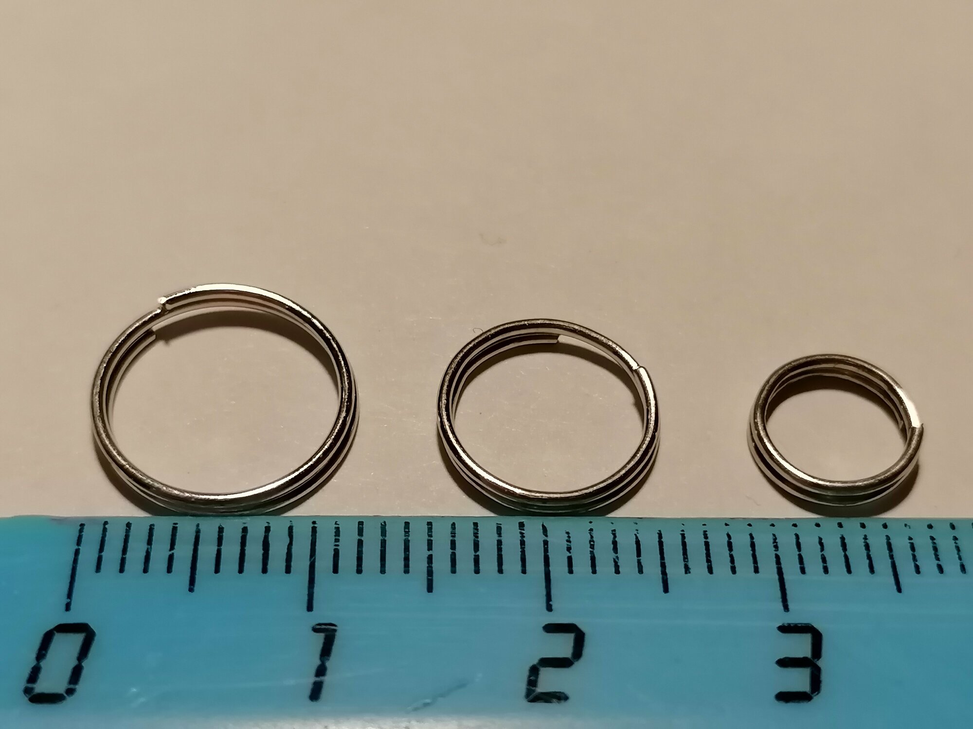 Кольцо для адресника - набор из трех колец — фото 1