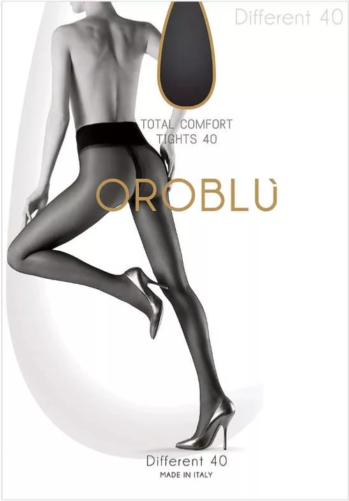 Колготки  Oroblu, 40 den, без шортиков, широкий пояс, размер 1, черный