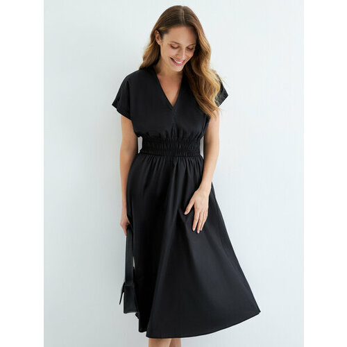 фото Платье zarina, размер xs (ru 42)/170, черный