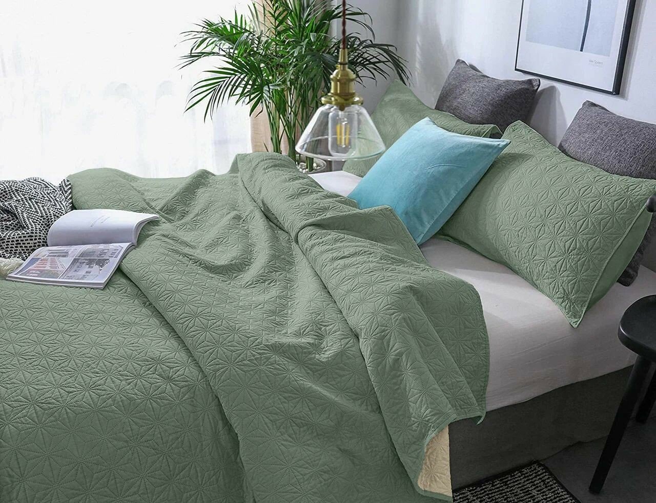 фото Primavelle Покрывало Pallada цвет: шалфей (210х230 см)