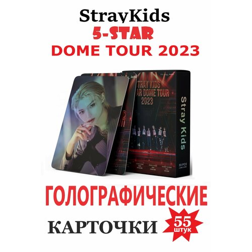 K-pop Stray kids карточки cтрей кидс, карты голографические 5 STAR DOME TOUR 2023 голо