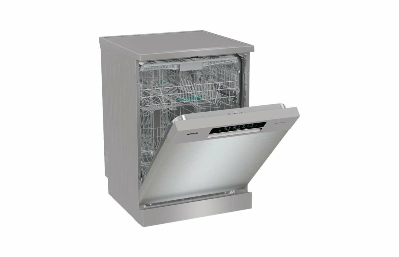 Посудомоечная машина Gorenje GS643D90X, класс энергопотребления A+++, 16 комплектов, автооткрывание дверцы TotalDry, полный AquaStop, отсрочка старта 24 ч, самоочистка, серебристый