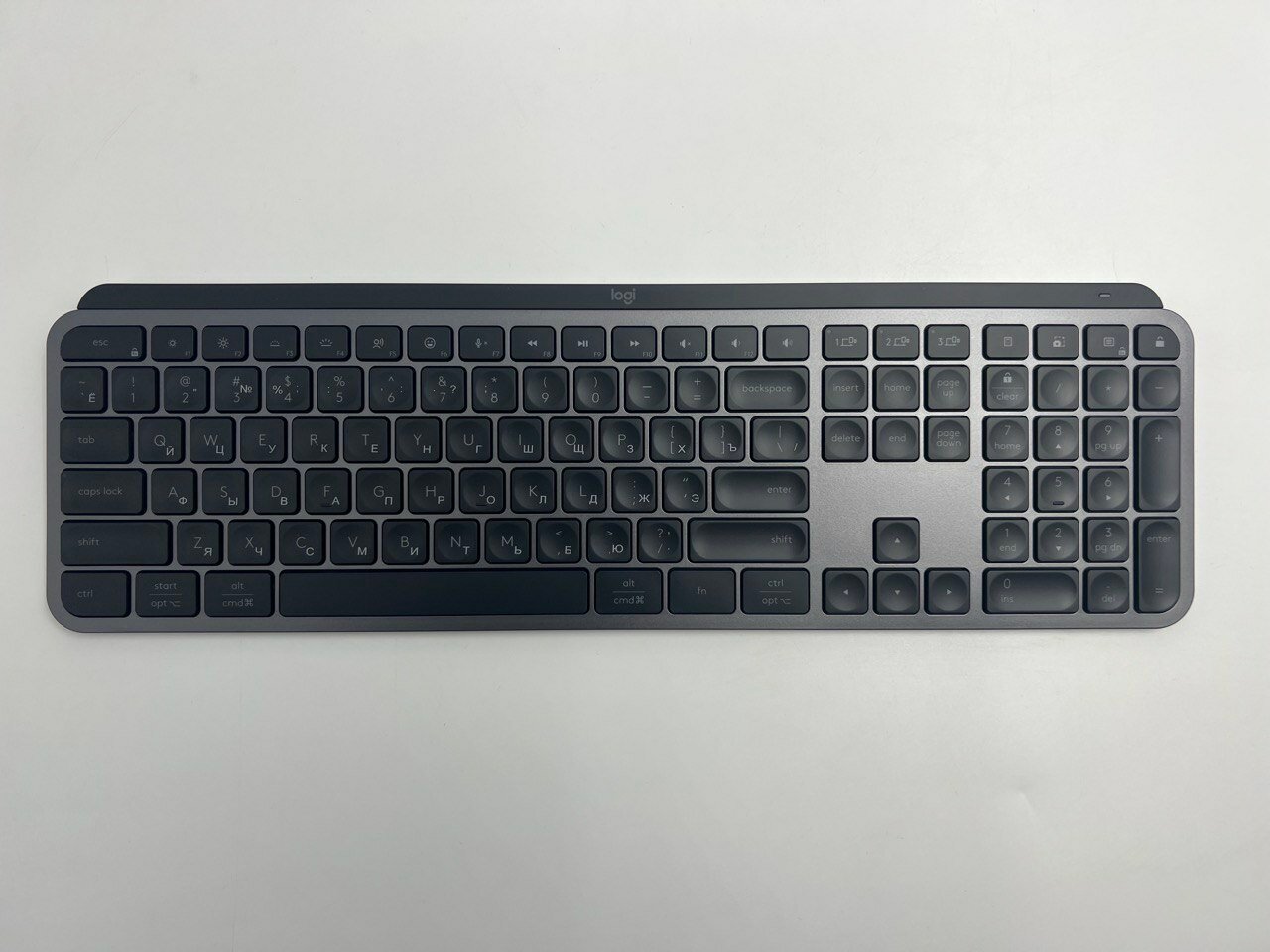 Беспроводная клавиатура Logitech MX Keys S графит с русской гравировкой