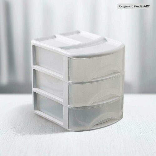Органайзер для мелочей 3 ящика цвет в ассортименте 1178₽
