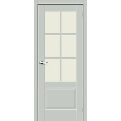 Межкомнатная Дверь Эмалит Bravo Прима-13.0.1 Grey Matt / Magic Fog 600x2000, 700x2000, 800x2000, 900x2000мм / Браво.
