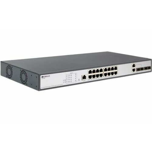Managed L2 Switch 16x1000Base-T PoE 2x1000Base-X SFP 2xCombo 1000Base-TSFP PoE Budget 250W RJ45 Console 19 wbrackets 24307₽