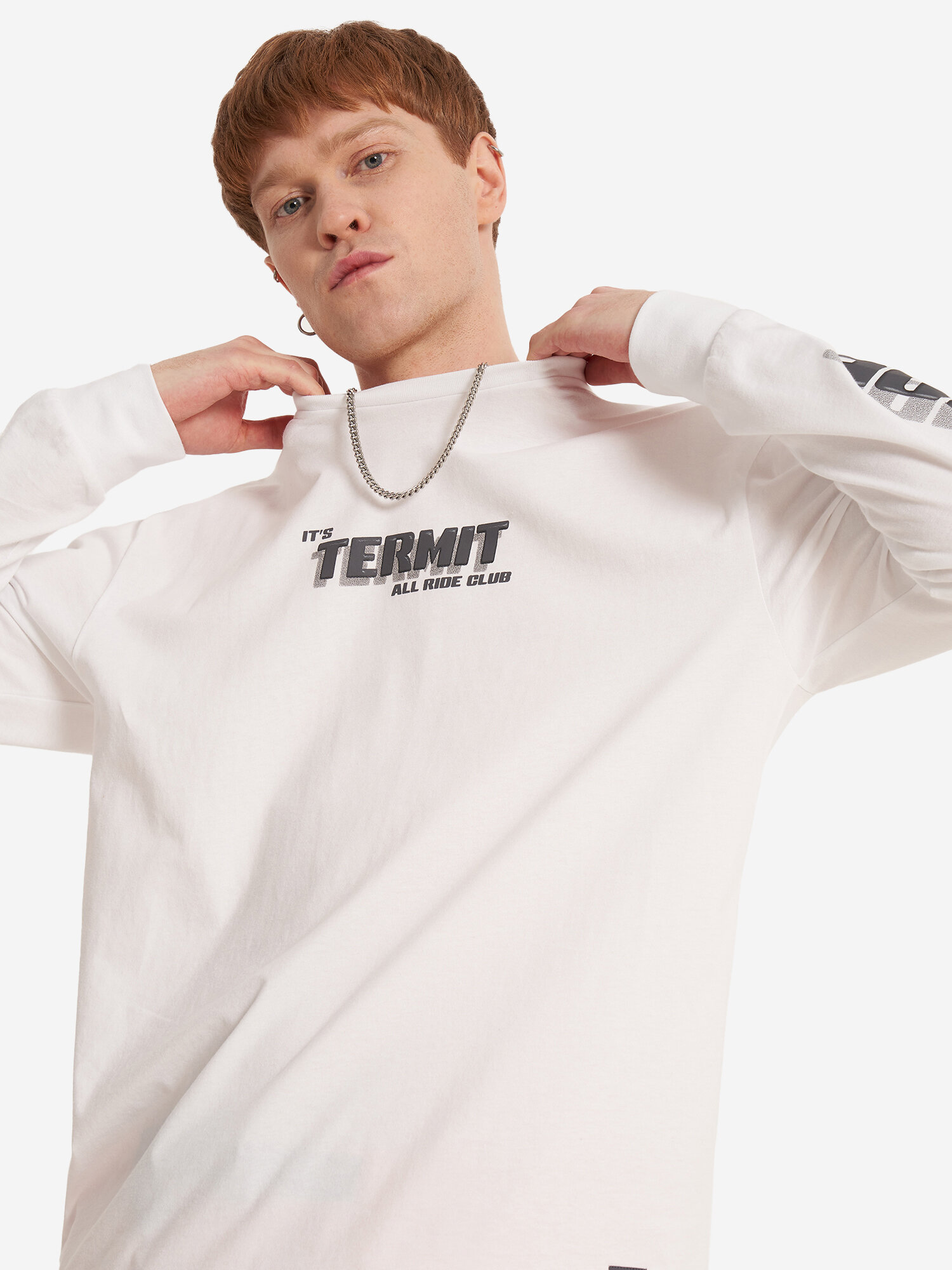 фото Лонгслив мужской Termit Белый; RUS: 56-58, Ориг: 56-58