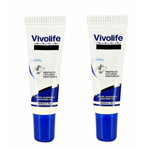 Vivolife Бальзам для губ для сухих и потрескавшихся губ, 12 мл, 2 уп.