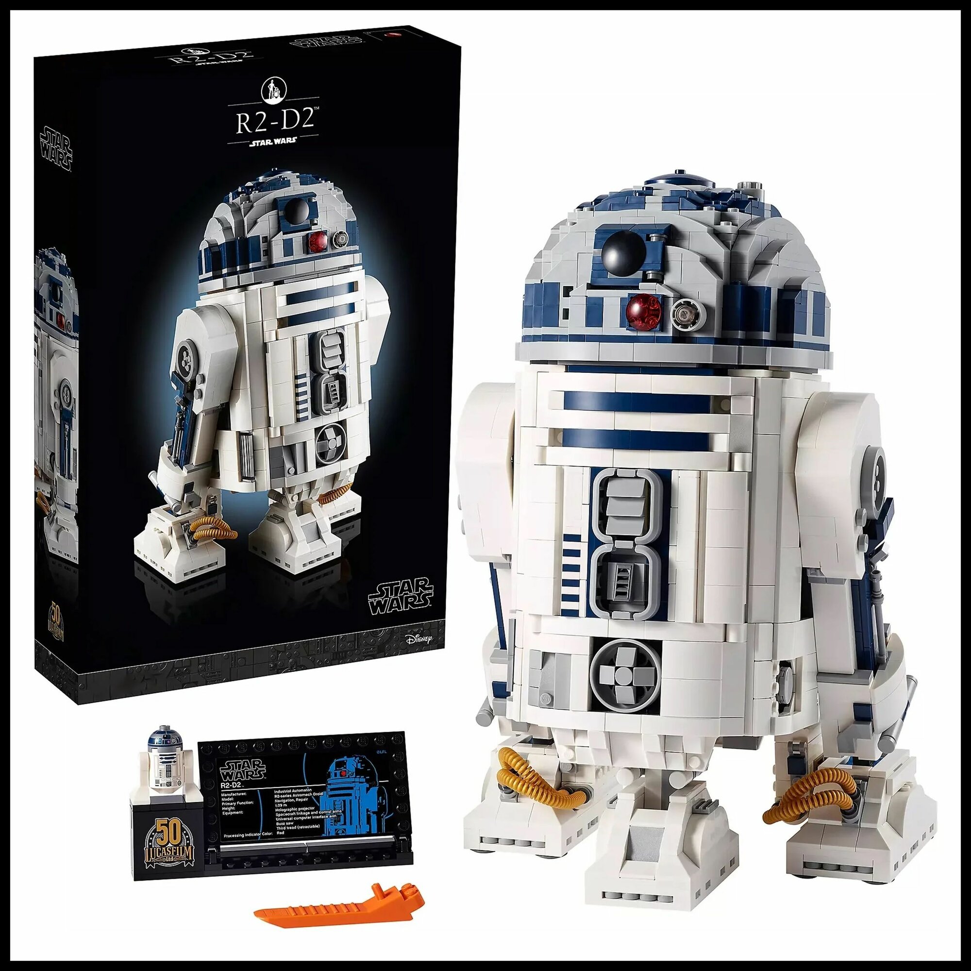 Конструктор Звездные войны Робот R2-D2, 2411 деталей, Совместим с Лего